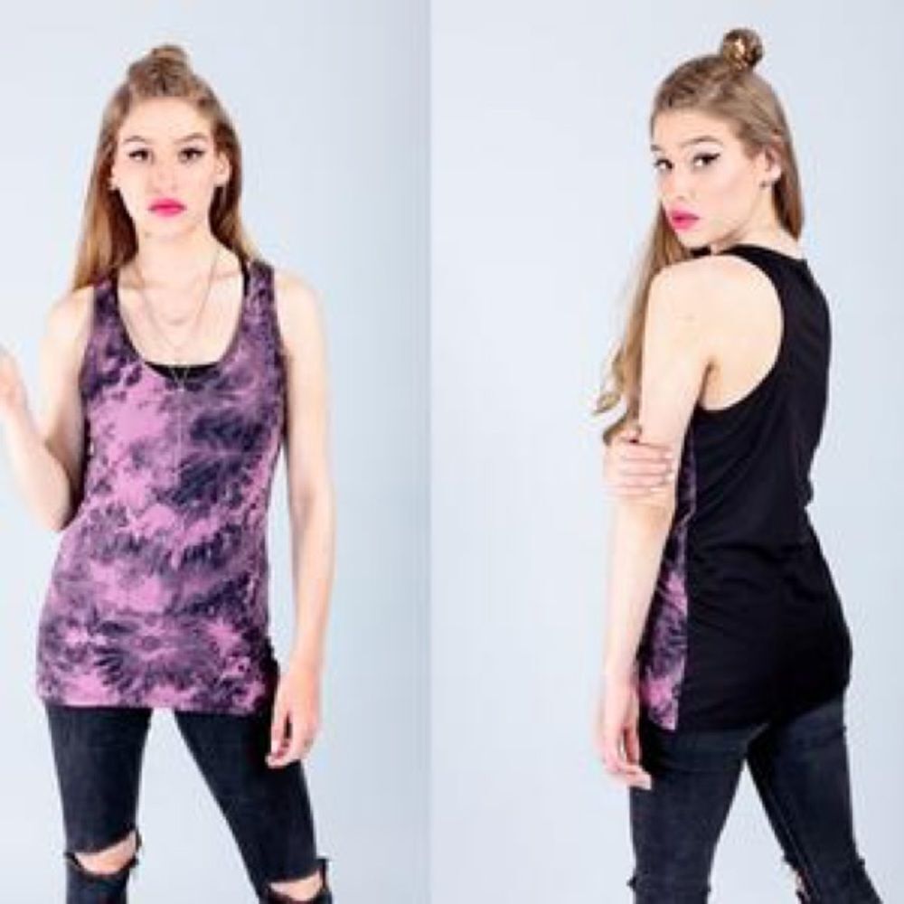 ✨ Express Tie Dye Print Racerback Tank Top✨